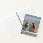 Twee vinken vliegen. notitieboek (Binnen)