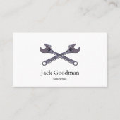 Twee visitekaartje met gekruiste randen (Voorkant)