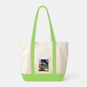 Twee vissen in een kom tote bag (Achterkant)
