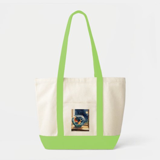 Twee vissen in een kom tote bag (Voorkant)