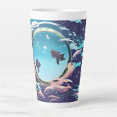 Twee vissen latte mok (Voorkant)