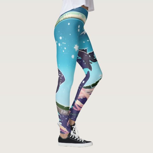 Twee vissen leggings (Rechts)