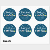 Twee Vissen Minder In De Zee Bruidsmeisjesfeest St Ronde Sticker (Vel)