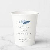 Twee vissen minder in de zee Persoonlijke bruiloft Papieren Bekers (Voorkant)