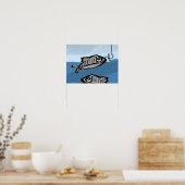 Twee vissen poster (Keuken)