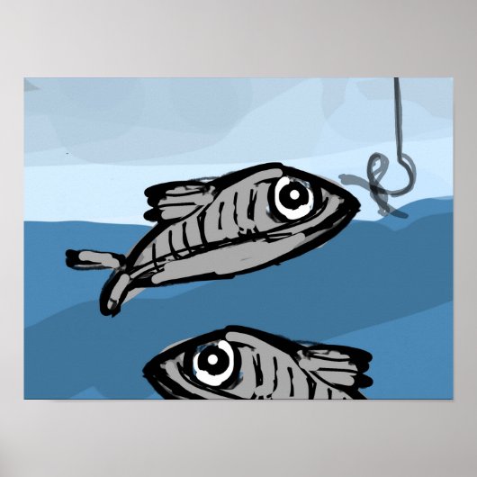 Twee vissen poster (Voorkant)