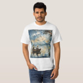 Twee vissers in een boot t-shirt (Voorkant volledig)