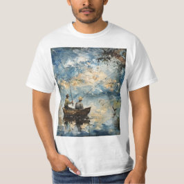 Twee vissers in een boot t-shirt