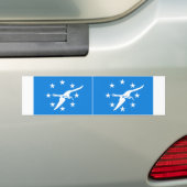 TWEE vlag van Corpus Christi Bumpersticker (Op auto)