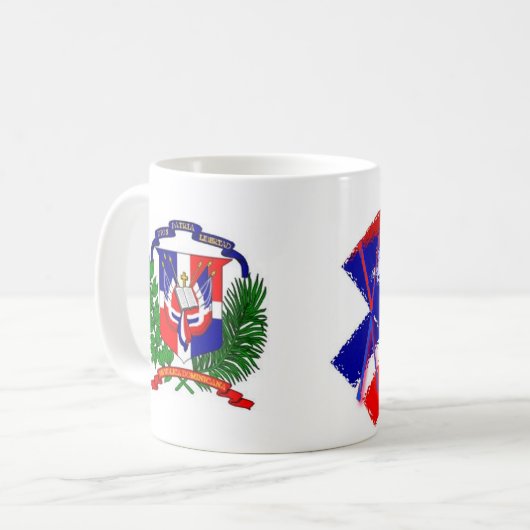 Twee vlaggen koffiemok (Voorkant links)