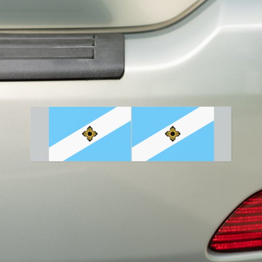 TWEE vlaggen van Madison Bumpersticker (Op auto)