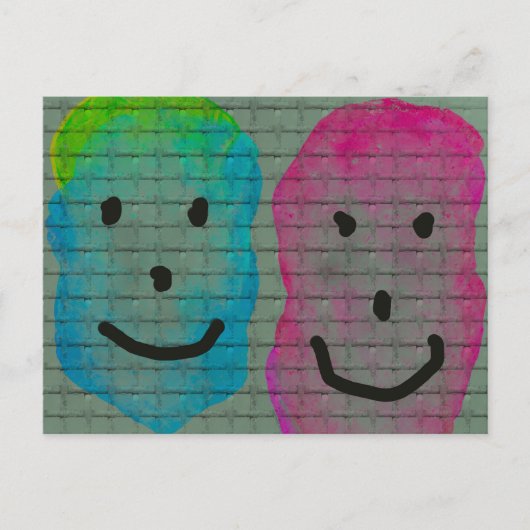 Twee vlakken briefkaart (Voorkant)