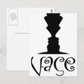 Twee vlakken of vlakke optische illusie briefkaart (Voorkant / Achterkant)