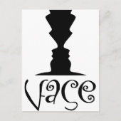 Twee vlakken of vlakke optische illusie briefkaart (Voorkant)