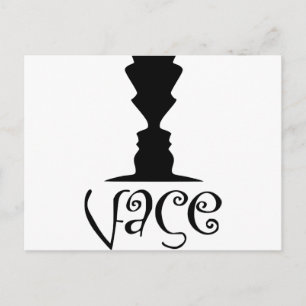 Twee vlakken of vlakke optische illusie briefkaart