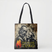 Twee vlam tango kunstenaar: "Dali's omhelzing" Tote Bag (Voorkant)