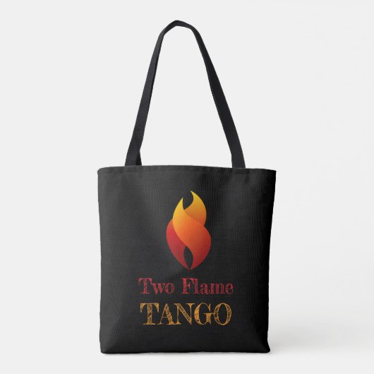 Twee vlam tango kunstenaar: "Dali's omhelzing" Tote Bag (Achterkant)