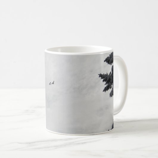 Twee vliegen hoog koffiemok (Voorkant rechts)