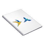 Twee vliegende parrots notitieboek (Rechterzijde)