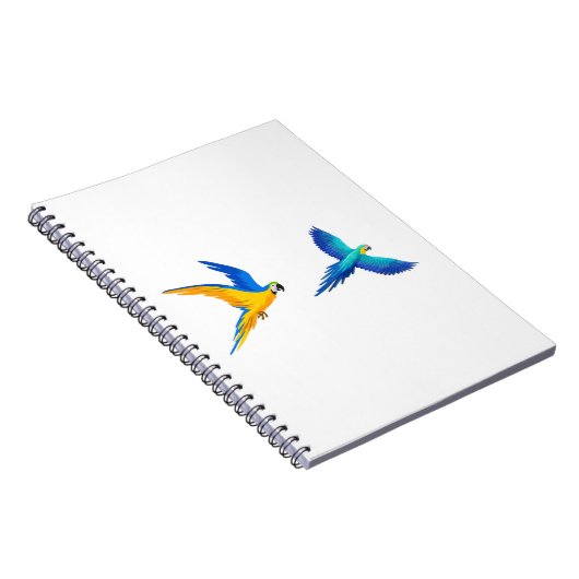 Twee vliegende parrots notitieboek (Rechterzijde)