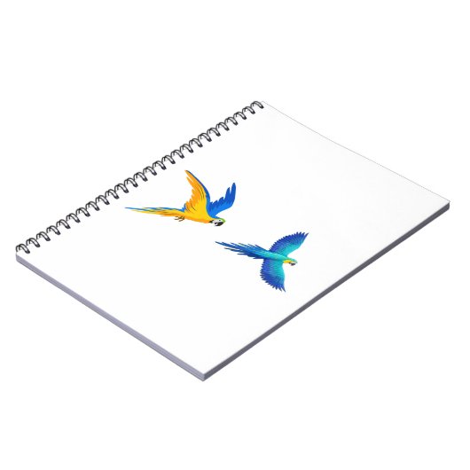 Twee vliegende parrots notitieboek (Linkerzijde)