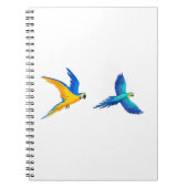 Twee vliegende parrots notitieboek (Voorkant)