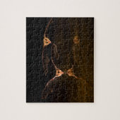 Twee vliegende vleermuizen boven water, Arizona Legpuzzel (Verticaal)