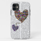 Twee vlinderharten Case-Mate iPhone case (Achterkant)