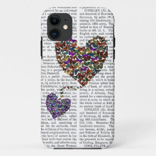 Twee vlinderharten Case-Mate iPhone case