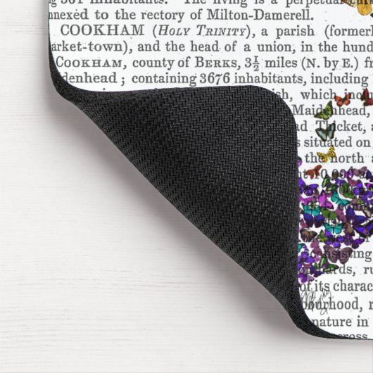 Twee vlinderharten muismat (Hoek)