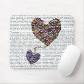 Twee vlinderharten muismat (Met muis)