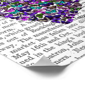 Twee vlinderharten poster (Hoek)