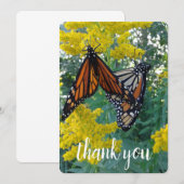 Twee vlinders bedankkaart (Voorkant / Achterkant)