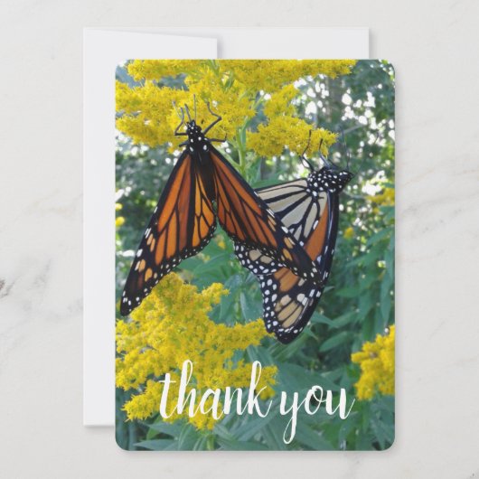 Twee vlinders bedankkaart (Voorkant)