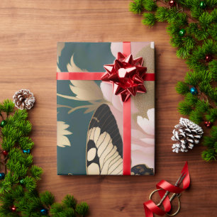 Twee vlinders met ingewikkelde vleugelpatronen cadeaupapier