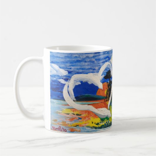 Twee vogelconcepten Mok (Links)