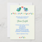 Twee vogelgridal Shower Invitation Kaart (Voorkant)