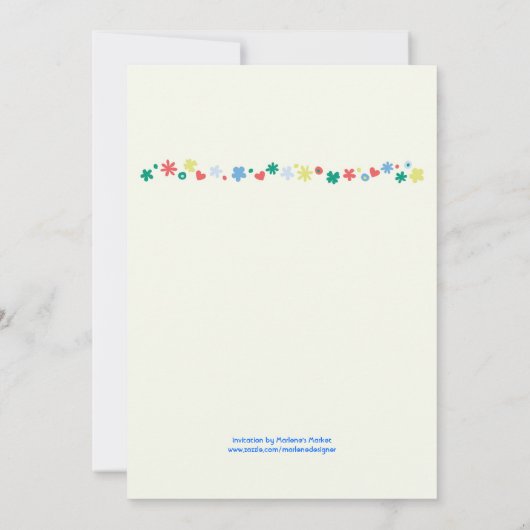 Twee vogelgridal Shower Invitation Kaart (Achterkant)