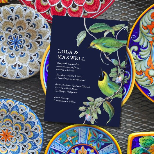 Twee vogelhuwelijken kaart