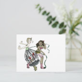 Twee  vogels briefkaart (Staand voorkant)