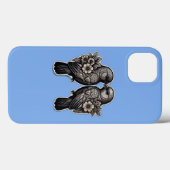 Twee vogels Case-Mate iPhone case (Achterkant (horizontaal))
