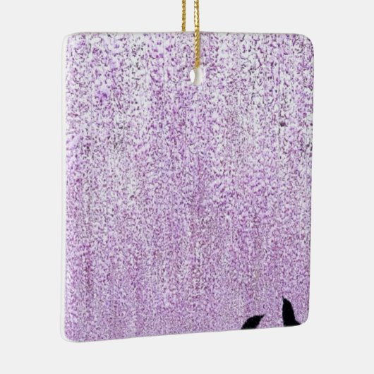 Twee vogels dromen keramisch ornament (Rechts)