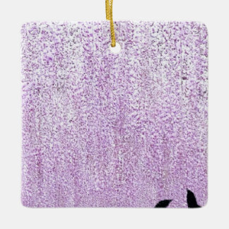 Twee vogels dromen keramisch ornament