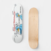 twee vogels één steen persoonlijk skateboard (Voorkant)