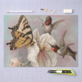 Twee vogels en Butterfly Shabby Chic Decoupage Tissuepapier (Craft)