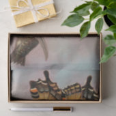 Twee vogels en Butterfly Shabby Chic Decoupage Tissuepapier (Geschenk)