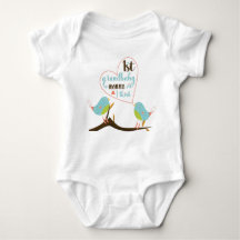 Twee vogels "First Grandbaby"-Baby Bodysuit
