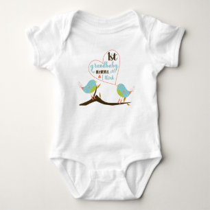 Twee vogels "First Grandbaby"-Baby Bodysuit