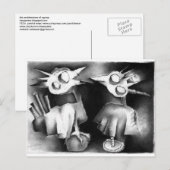 twee vogels in gesprek. briefkaart (Voorkant / Achterkant)