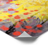 Twee vogels op de kersenbloesem tak poster (Hoek)